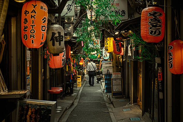 Japon traditionnel hors saison, quartier typique