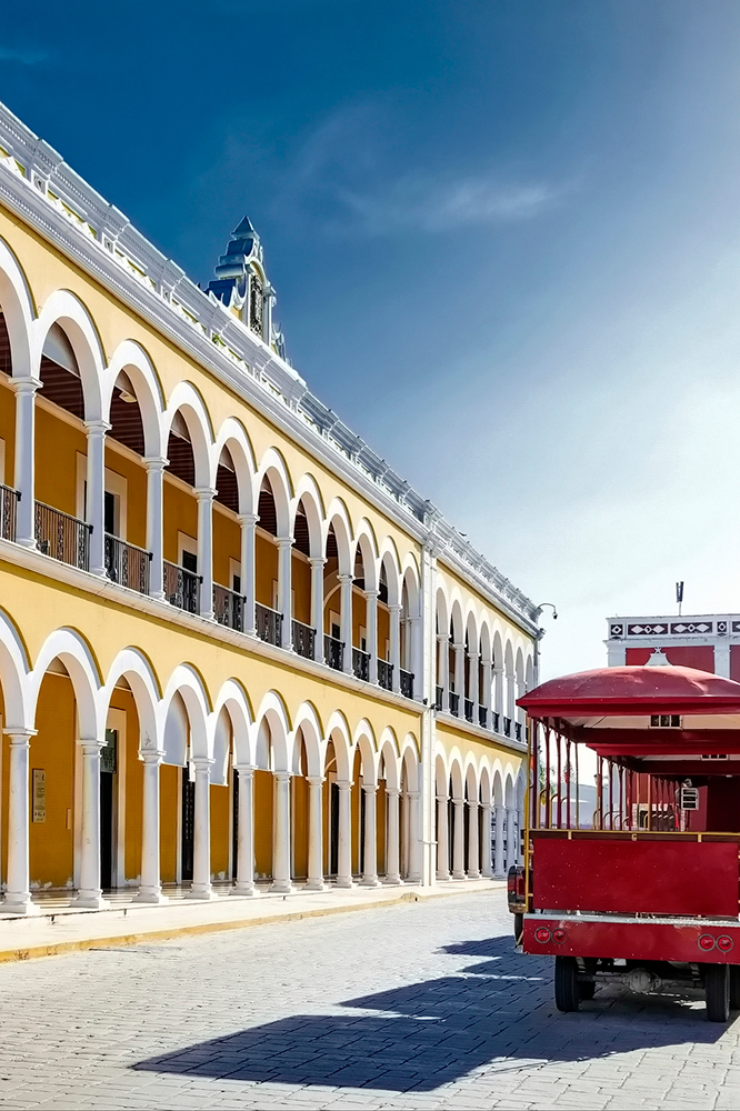 Dans les rues de Campeche au Mexique